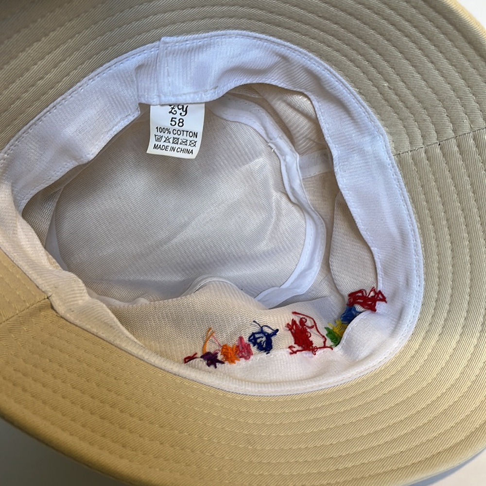Hand Embroidery Bucket Hat Guns N Roses Festival OOAK Hand Embroidered Boho - Picture 6 of 14
